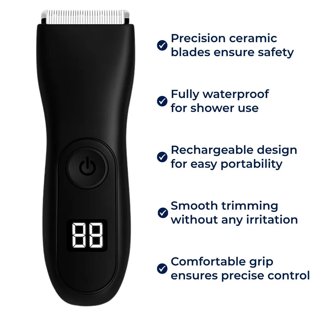 Waterproof – Ceramic Blade – Painless Cordless Grooming for Men – Smooth Results, No Nicks or Irritation Bowlift by Bowlift