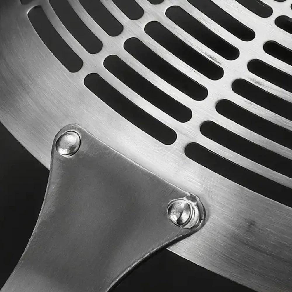 Stainless Steel Wooden Strainer Ladle by Casa & Beyond