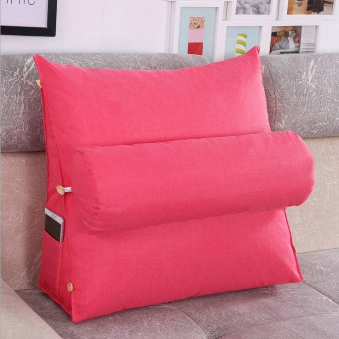 LoungeEase | Backrest Pillow for Reading and TV - Lumbar Support Adjustable Bed Pillow - Comfort Posture - Versatile Use Pillow Bowlift by Bowlift