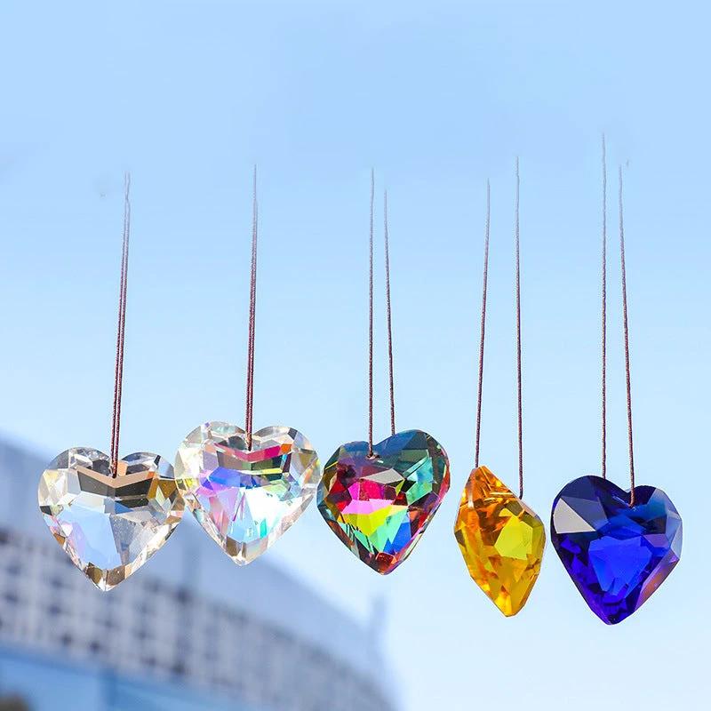 GlimmerHeart Elegant Heart-Shaped Sun Catcher – Enchanting Light Effects for Your Home Bowlift by Bowlift