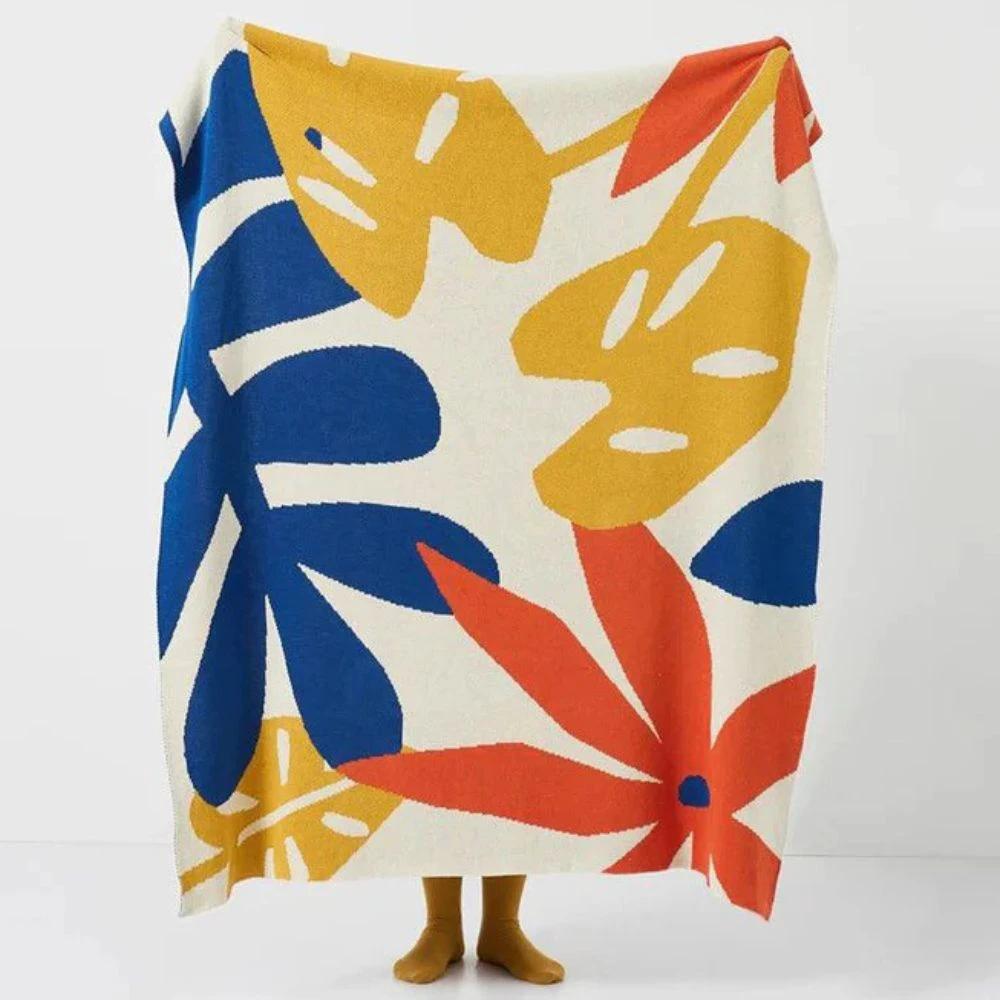 Tropical Breeze Knit Blanket by Casa & Beyond