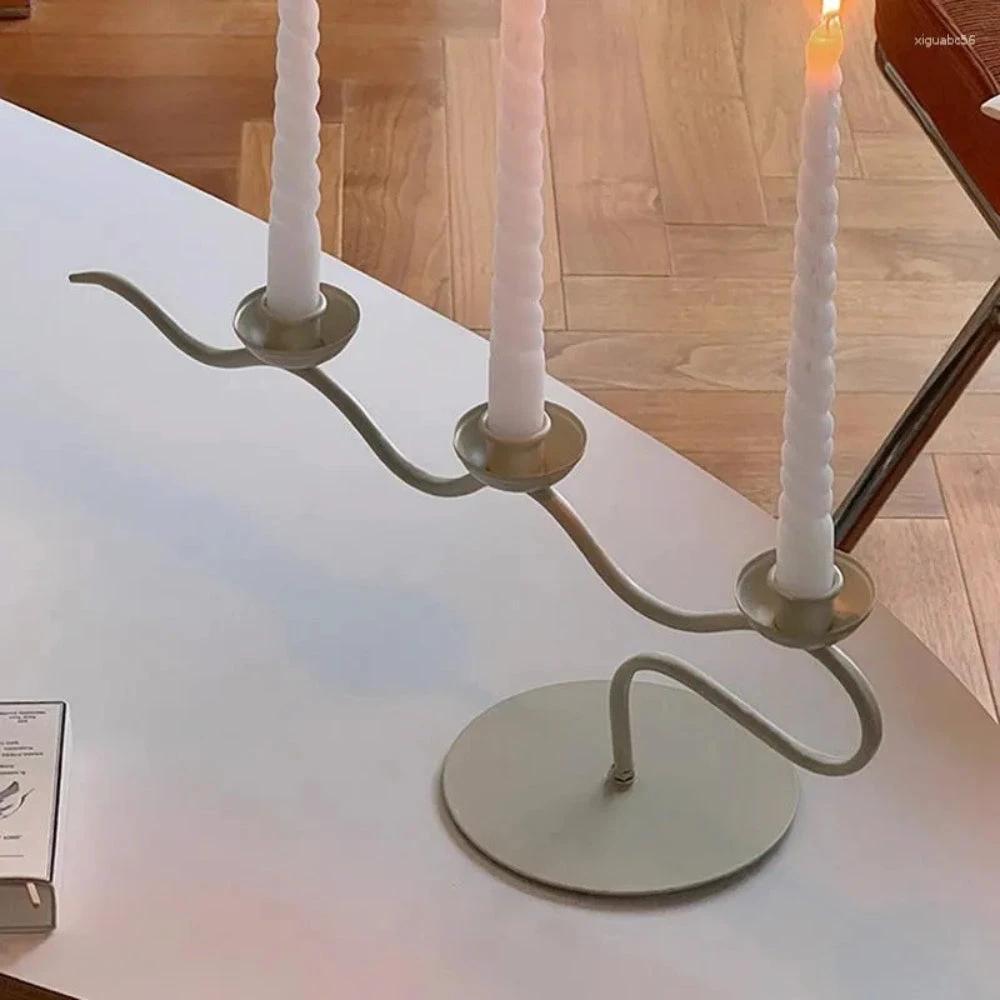Tri Iron Twisted Candle Holder by Casa & Beyond