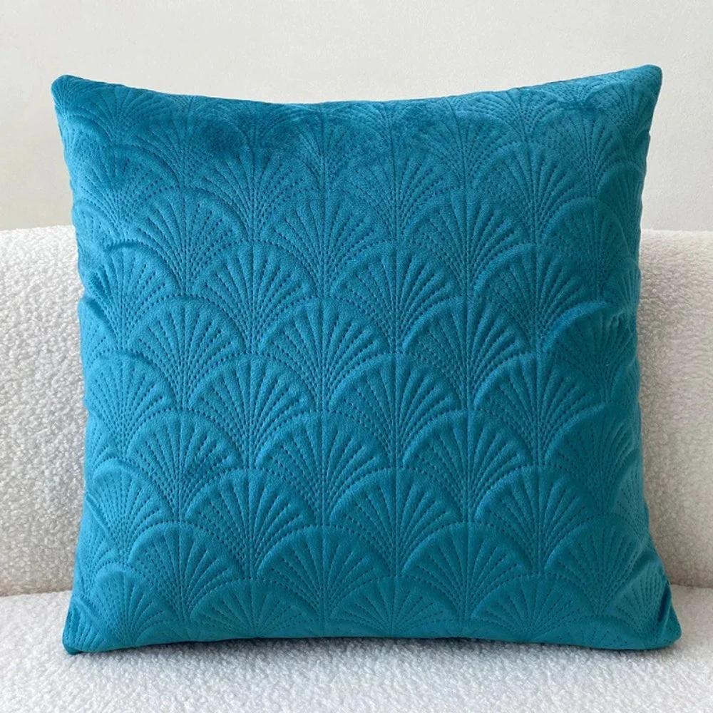 Coastal Velvet Shell Cushion Cover by Casa & Beyond