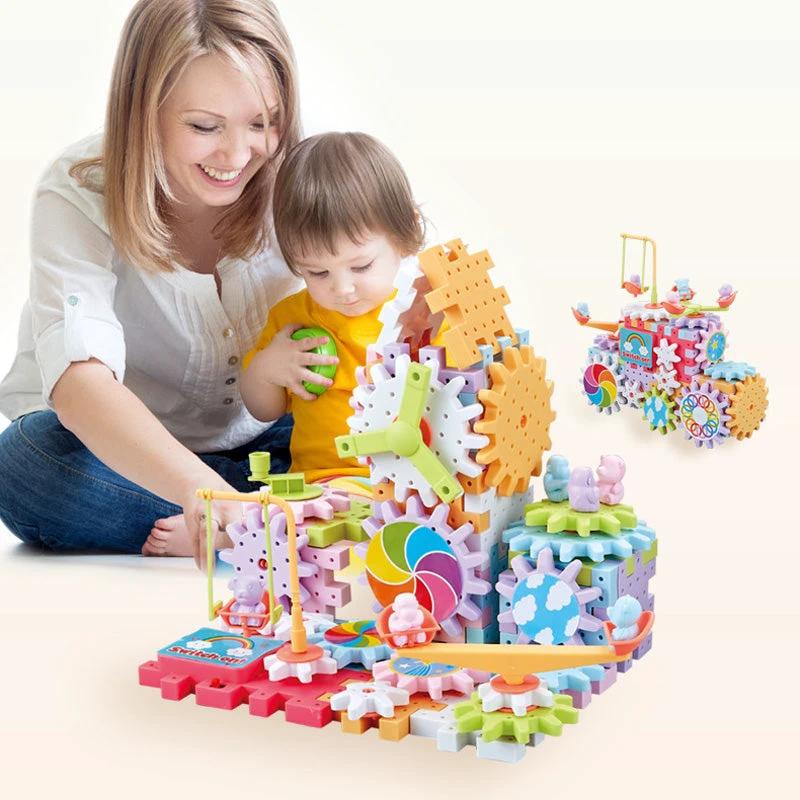 Paradise of various electric building blocks for children by Bowlift