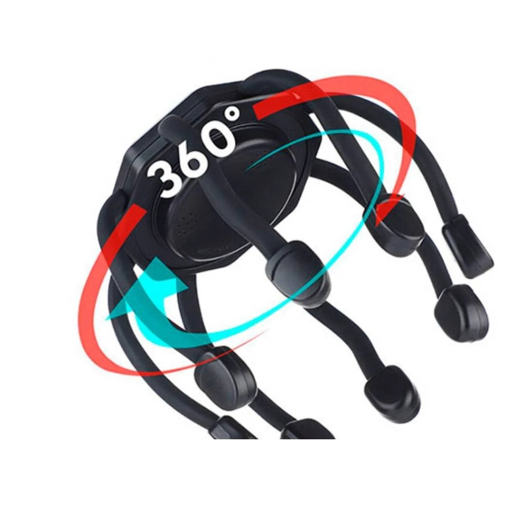 CalmFlow Smart Electric Octopus Head Massager | Scalp Massage - Stress Relief - Improved Sleep - Multi-Directional Vibration Head Massager Bowlift by Bowlift