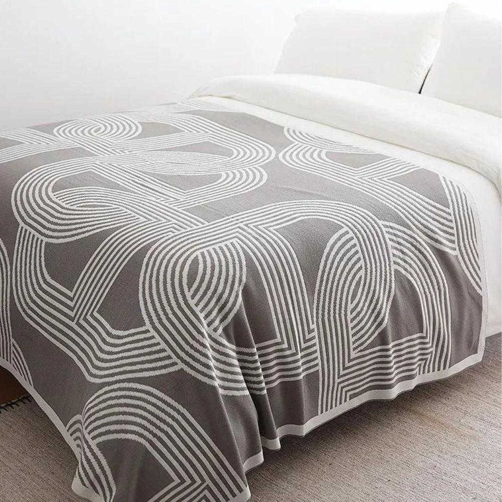 Snuggle Maze Knit Blanket by Casa & Beyond