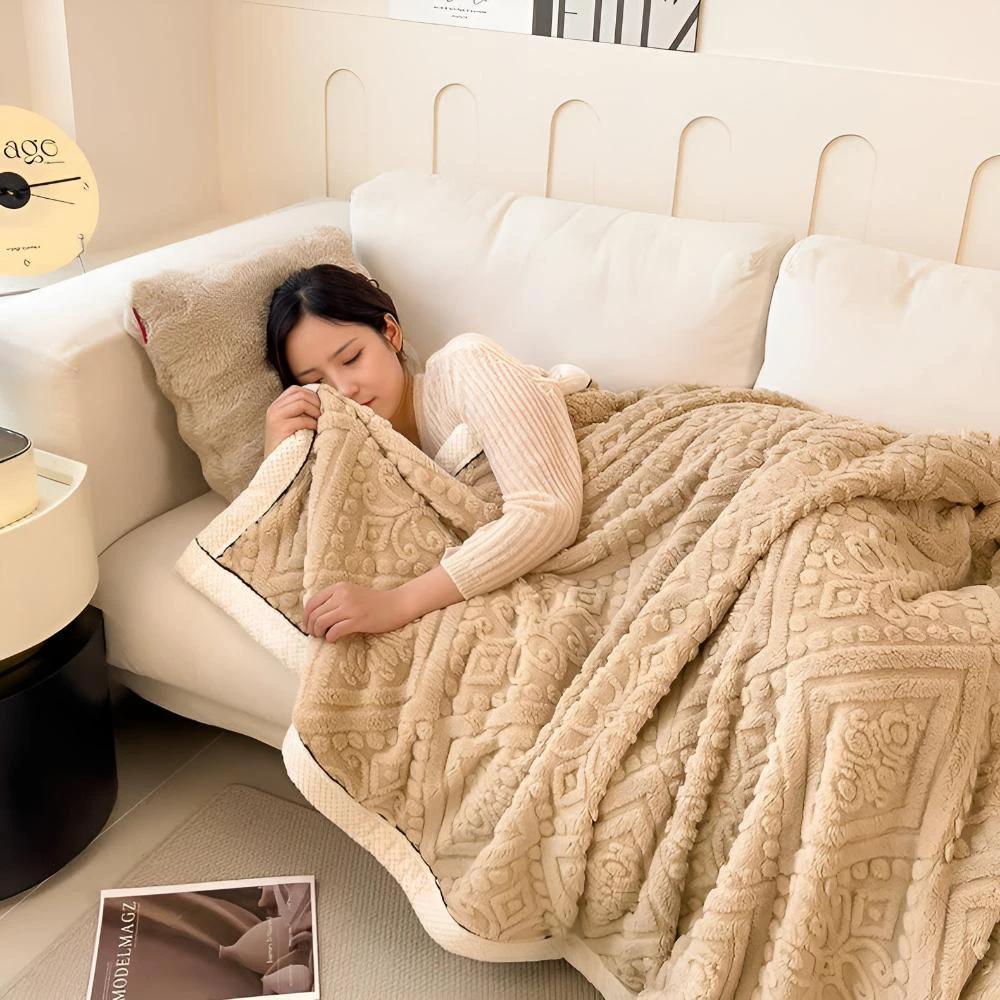 Velvet Mandala Sherpa Blanket by Casa & Beyond