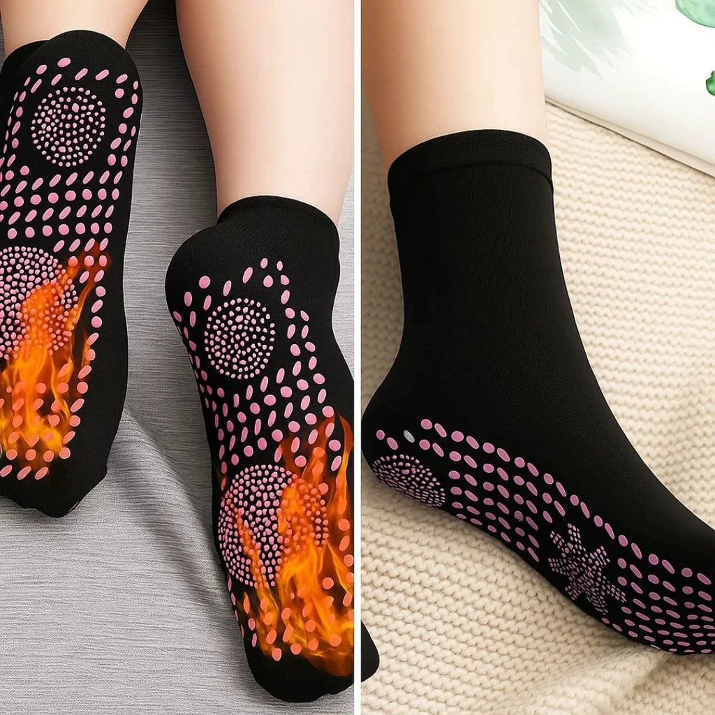 Heating Socks – Magnetic Therapy – Breathable Slimming Thermal Socks for Cold Feet Relief – Boosts Circulation & Comfort Bowlift by Bowlift