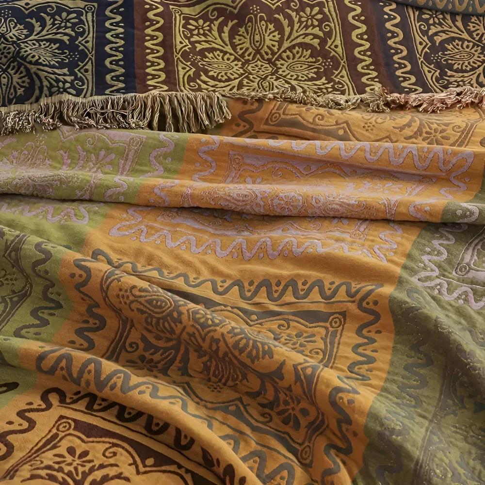Mandala Tassel Throw Blanket by Casa & Beyond