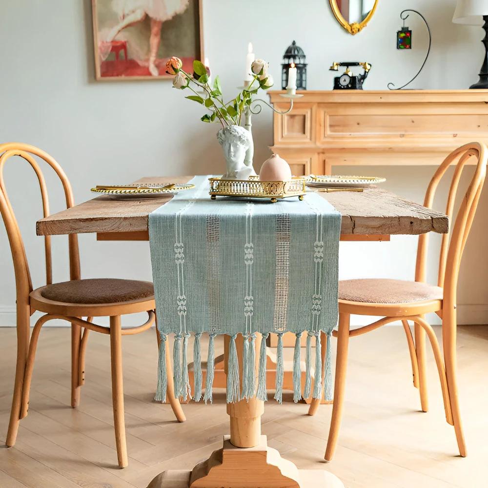 Tassel Whisper Table Runner by Casa & Beyond