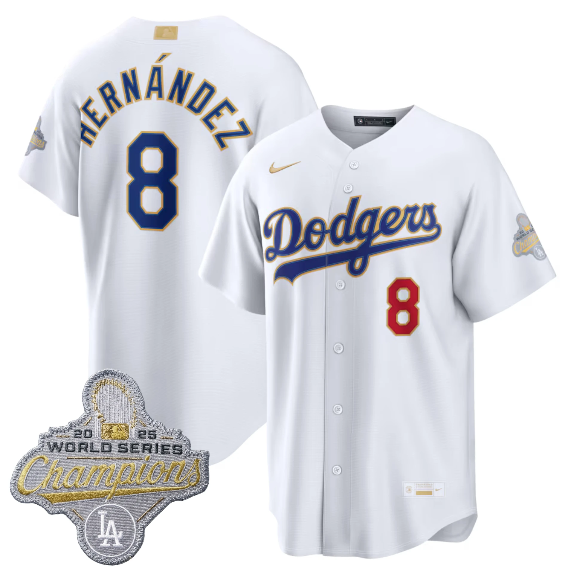 LAD 2026 Gold Collection Stadium Jersey - All Stitched by Los Angeles Dodgers