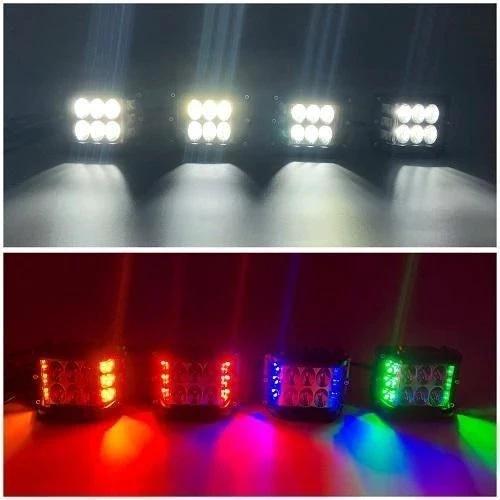 LED strobe spotlight with three sides for car by Bowlift
