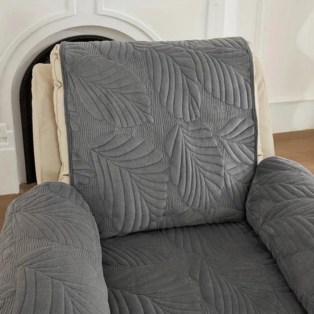 Verdant Leaf Pattern Recliner Cover by Casa & Beyond