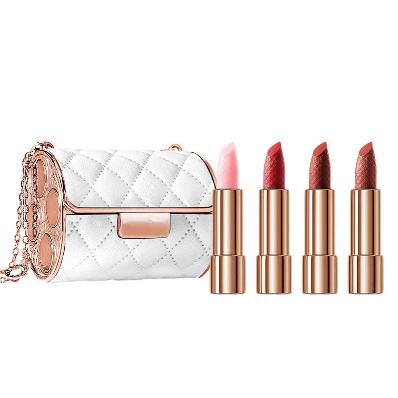 Lipstick Set Velvet Matte with Glamour Chain Handbag by Bowlift