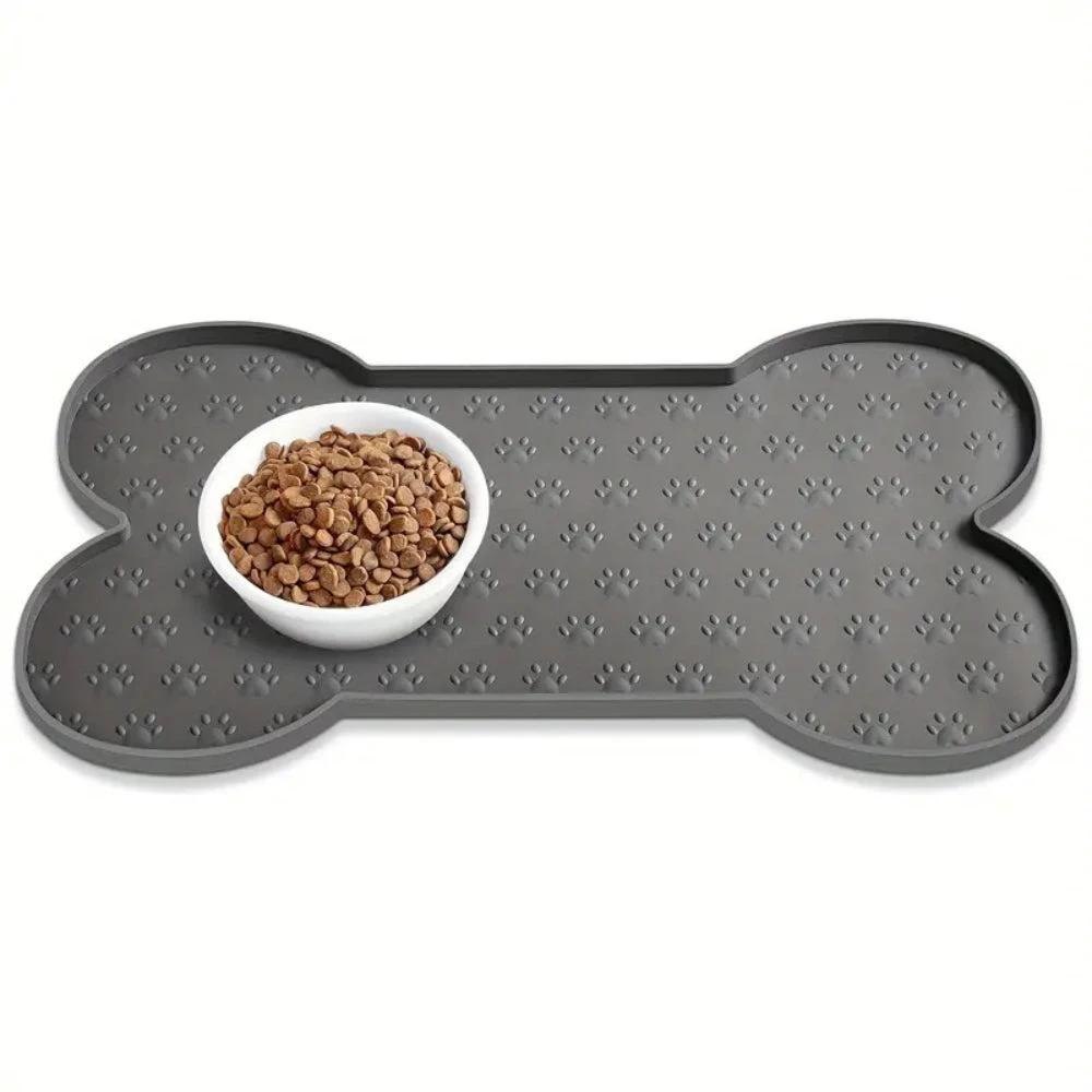 Bone-Shaped Silicone Pet Feeding Mat by Casa & Beyond