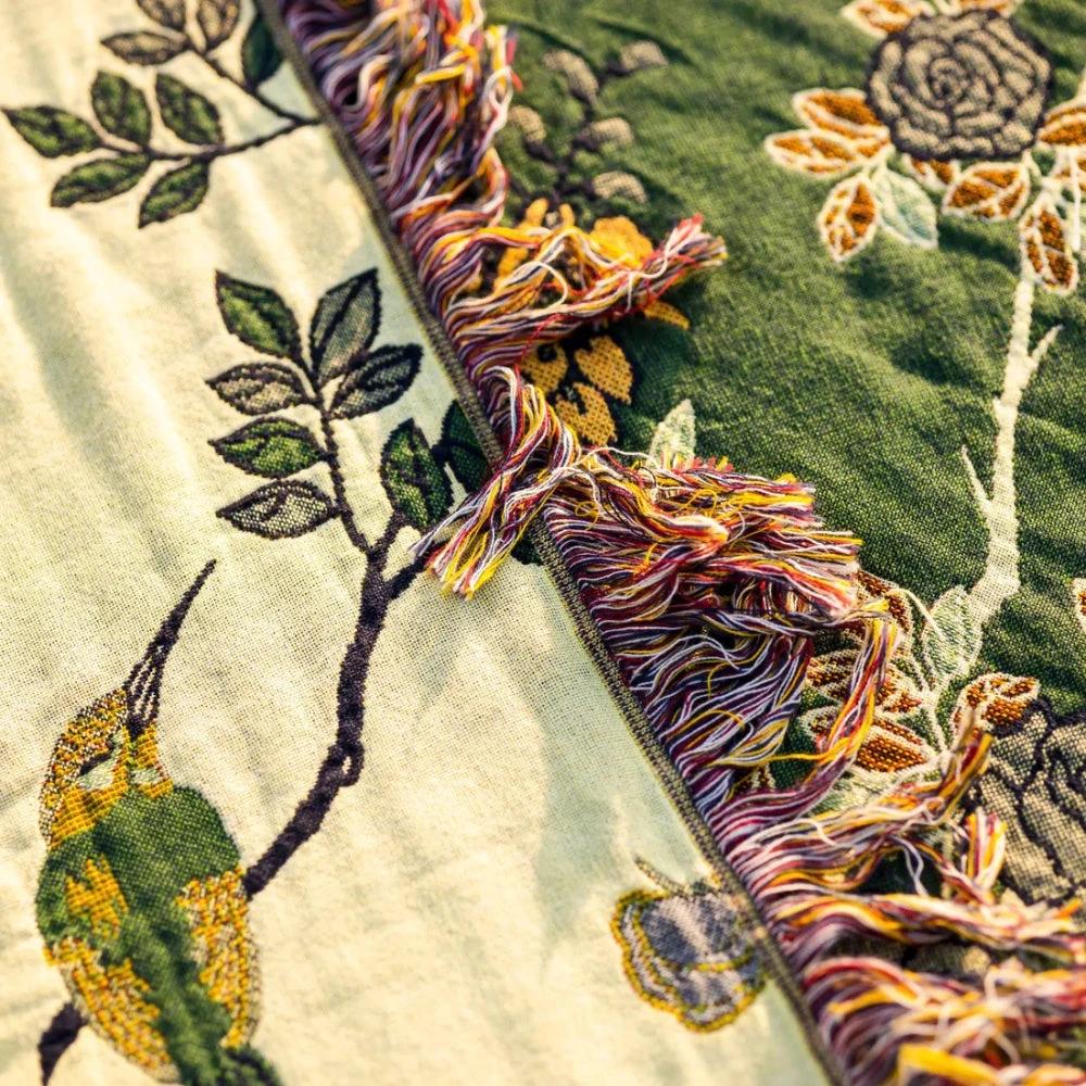 Ornate Multi-Layer Cotton Blanket by Casa & Beyond