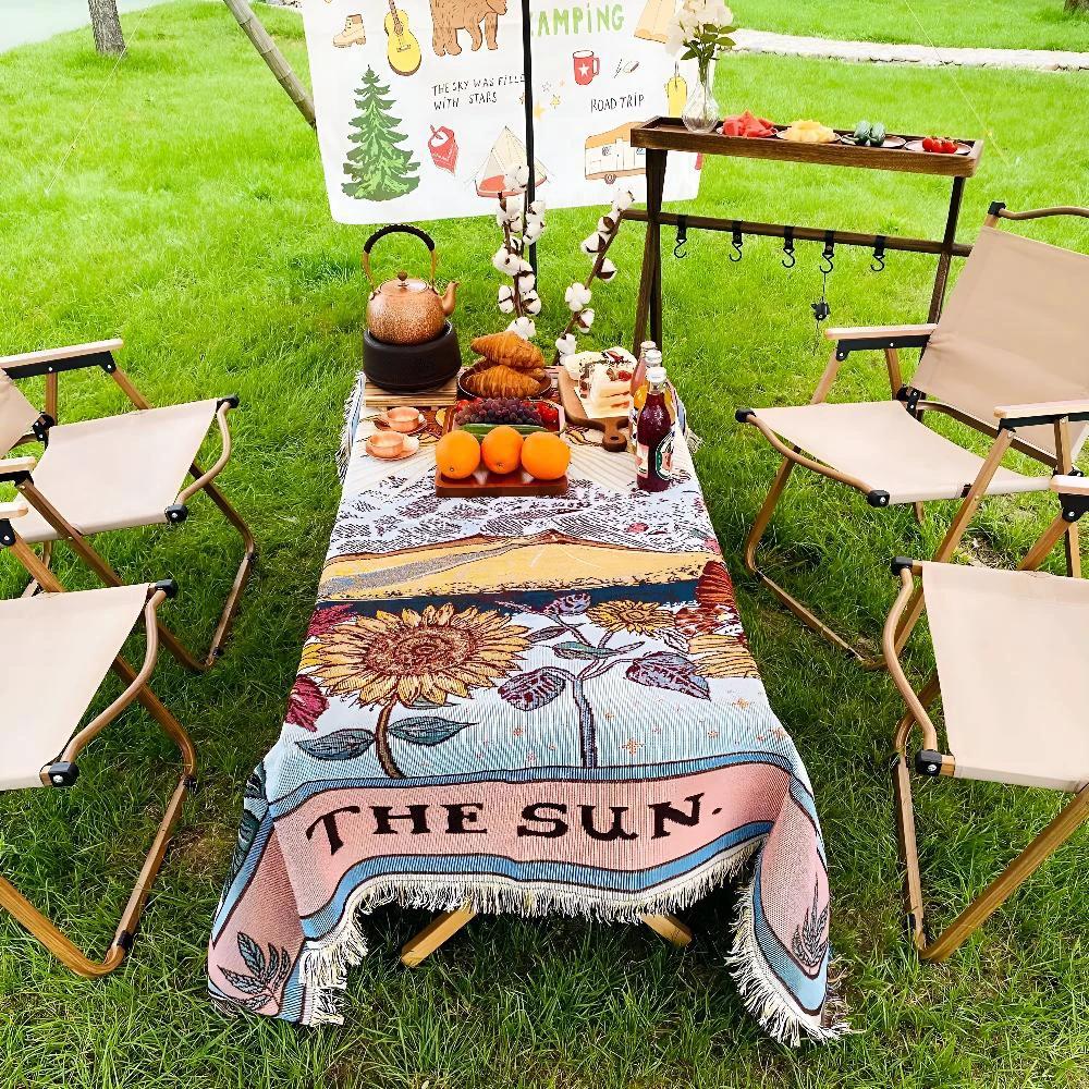 Boho Sun Tapestry Blanket by Casa & Beyond