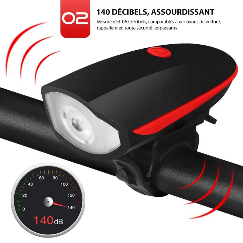 USB-rechargeable mountain bike headlight by Bowlift
