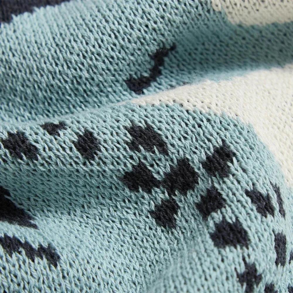 Nautical Seahorse Throw Blanket by Casa & Beyond