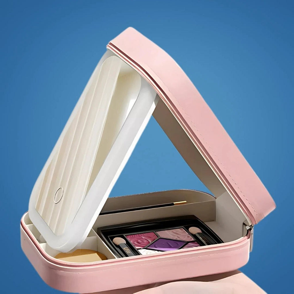 LED Light Mirror – Adjustable Angle – Organiser for Beauty Lovers – Bright Lighting for Flawless Look Bowlift by Bowlift