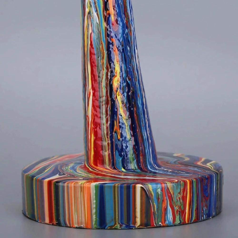 Female Thinker Colorful Art Sculpture by Casa & Beyond