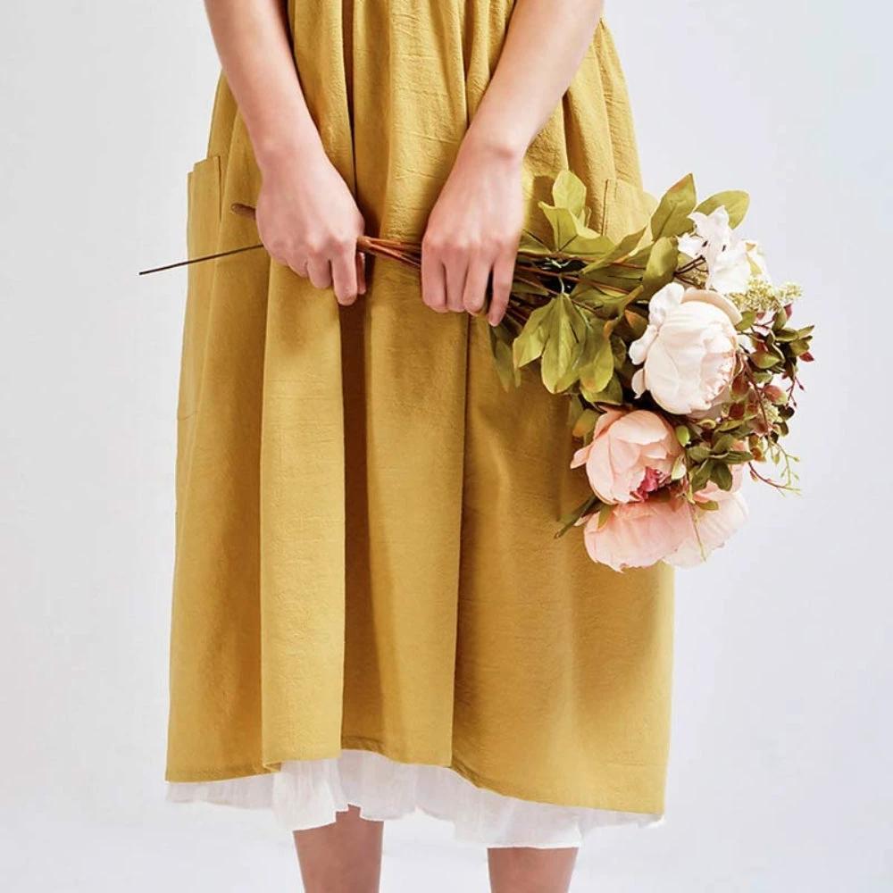 Cross-Back Apron With Pockets by Casa & Beyond