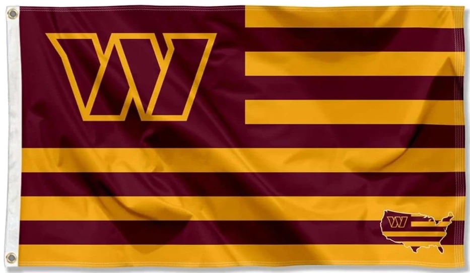 Washington Commanders Banners Washington Redskins Flag-3x5FT NFL Banner-100% polyester by flagsshop