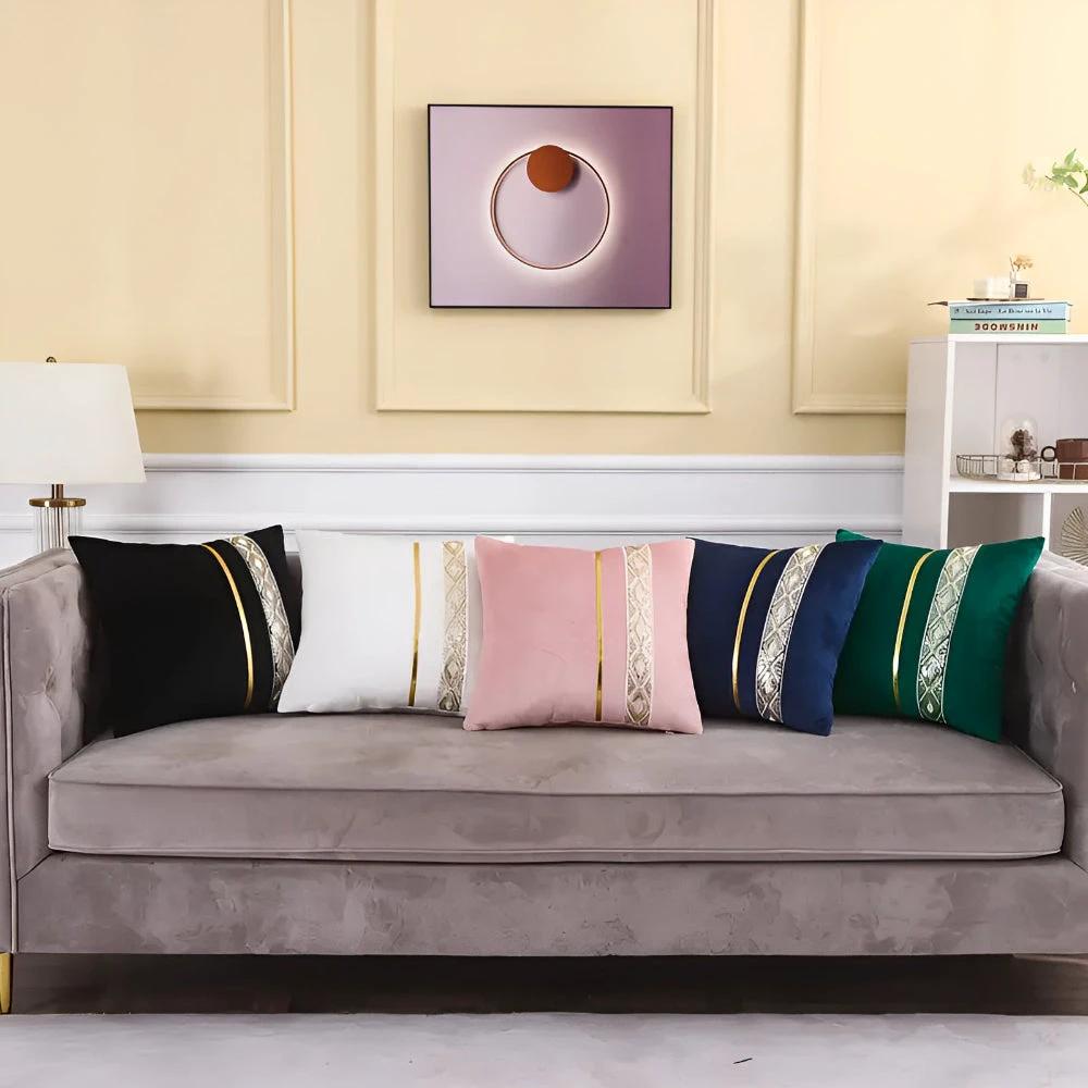 Luxe Stripe Cushion Cover by Casa & Beyond
