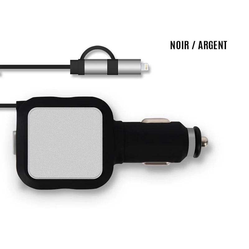 Ciaovie Car Charger Multi with Retractable Charging Cable by Bowlift