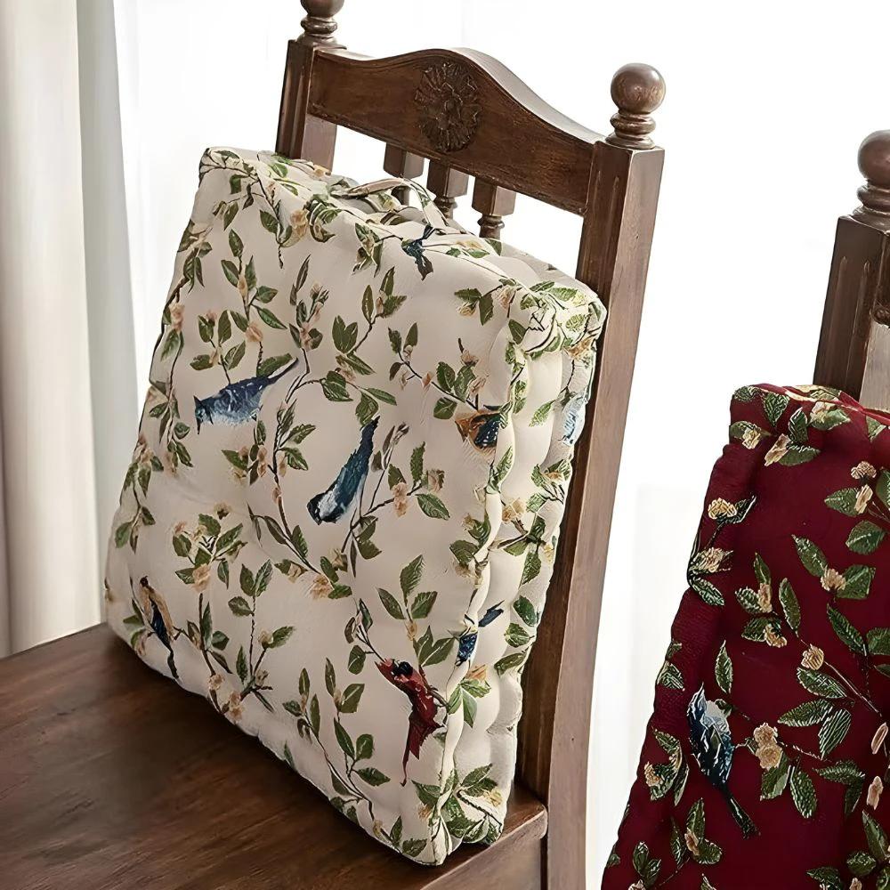 Whimsical Bird Leaf Cushion by Casa & Beyond