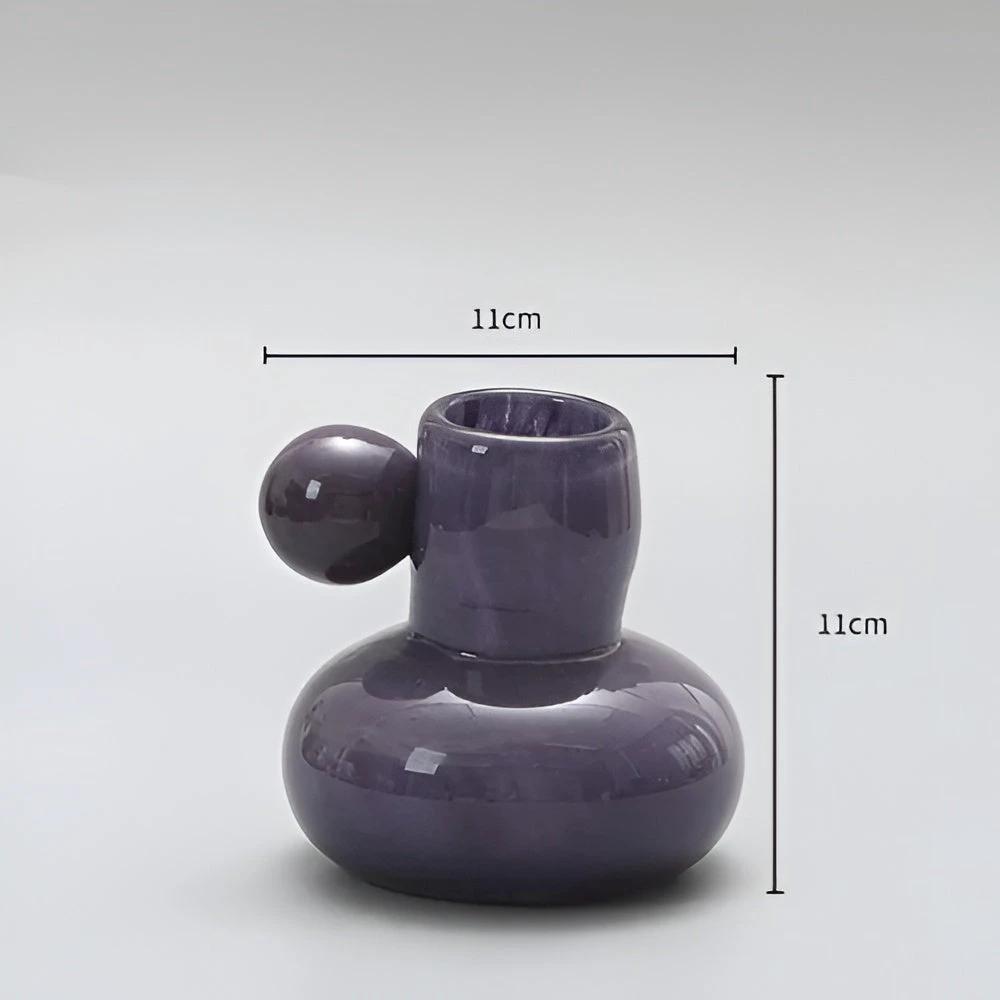 Celestial Nordic Glass Candle Holder by Casa & Beyond