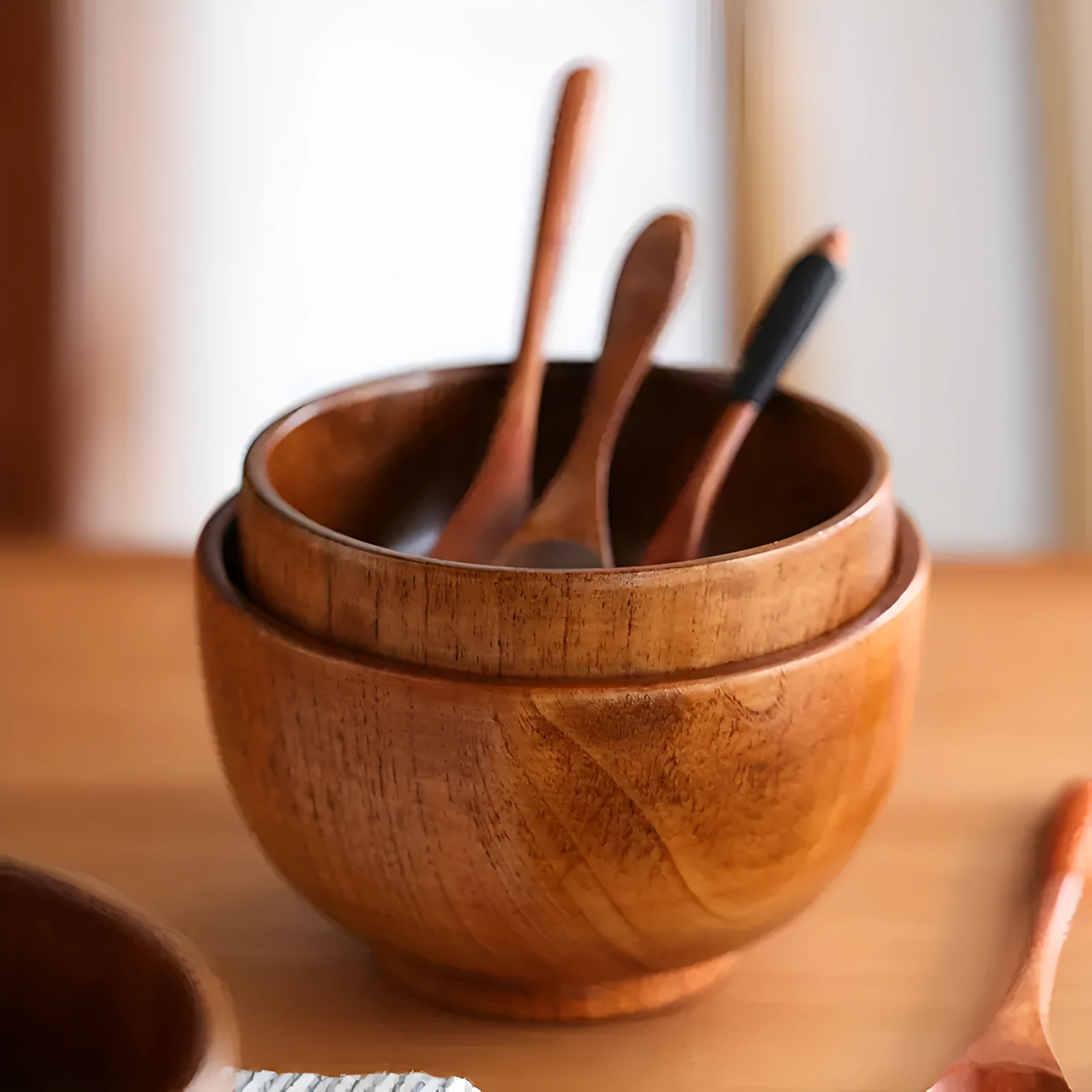Rustic Jujube Wooden Bowl by Casa & Beyond
