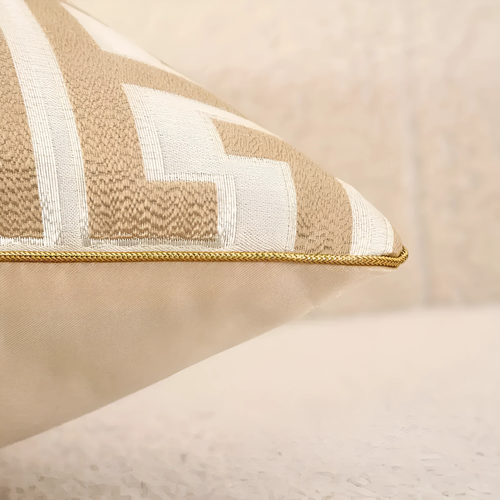 Geometric Jacquard Luxury Cushion Cover by Casa & Beyond