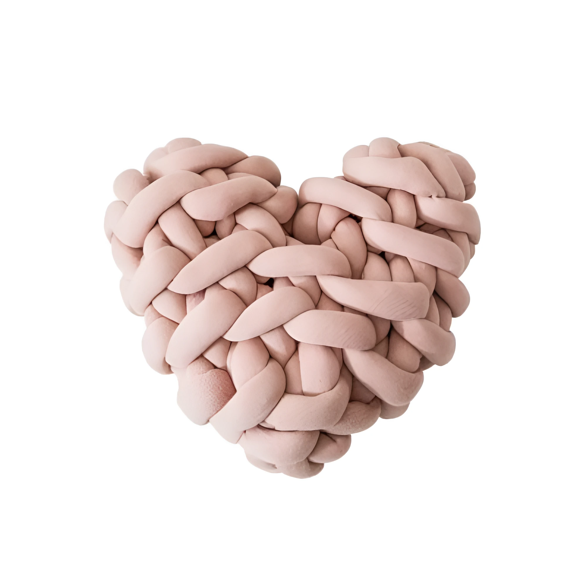 Plush Knotted Heart Shape Cushions by Casa & Beyond
