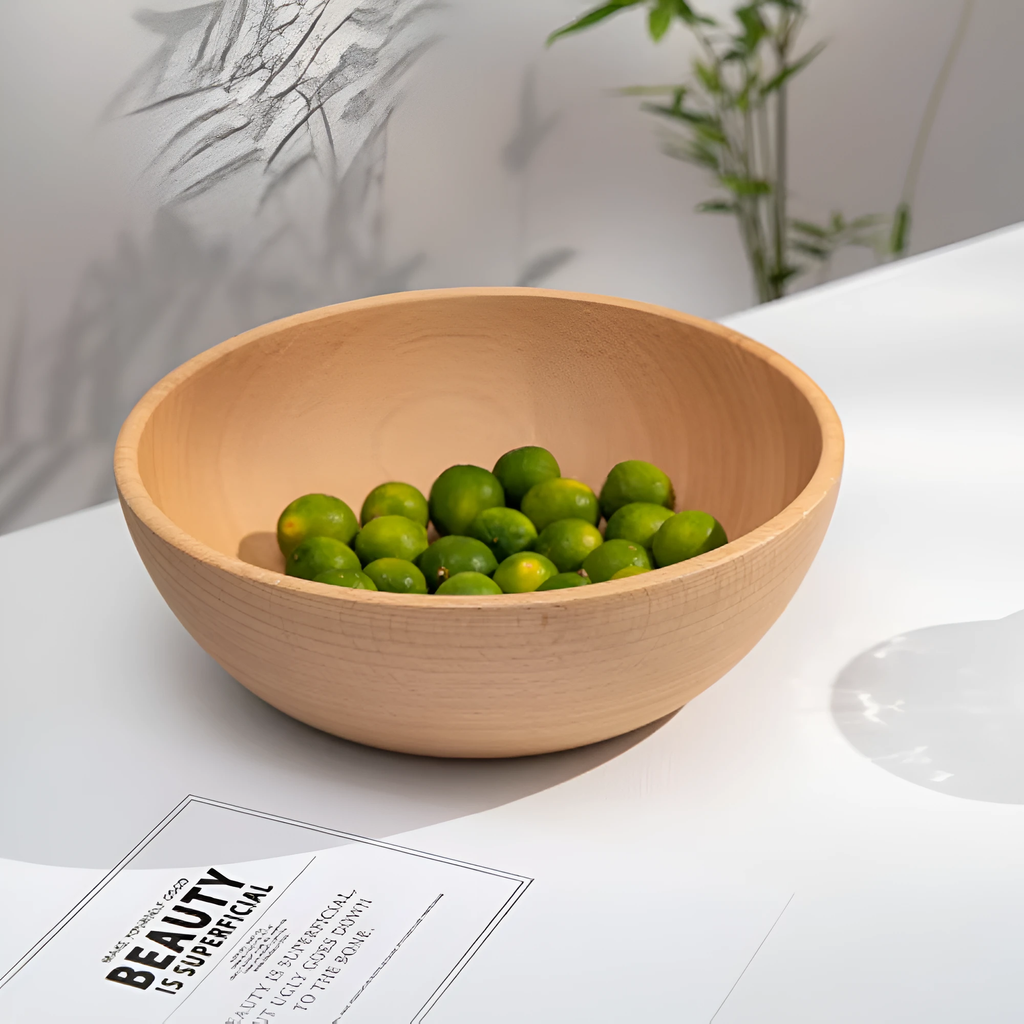 Artisanal Wooden Salad Bowl by Casa & Beyond
