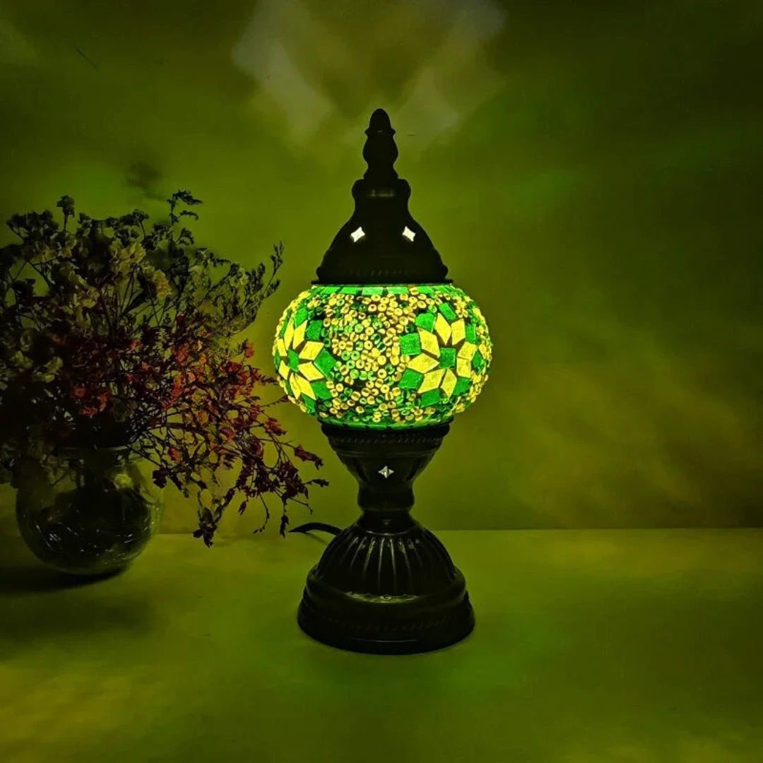 Mosaic Colorful Pattern Table Lamp Bowlift by Bowlift