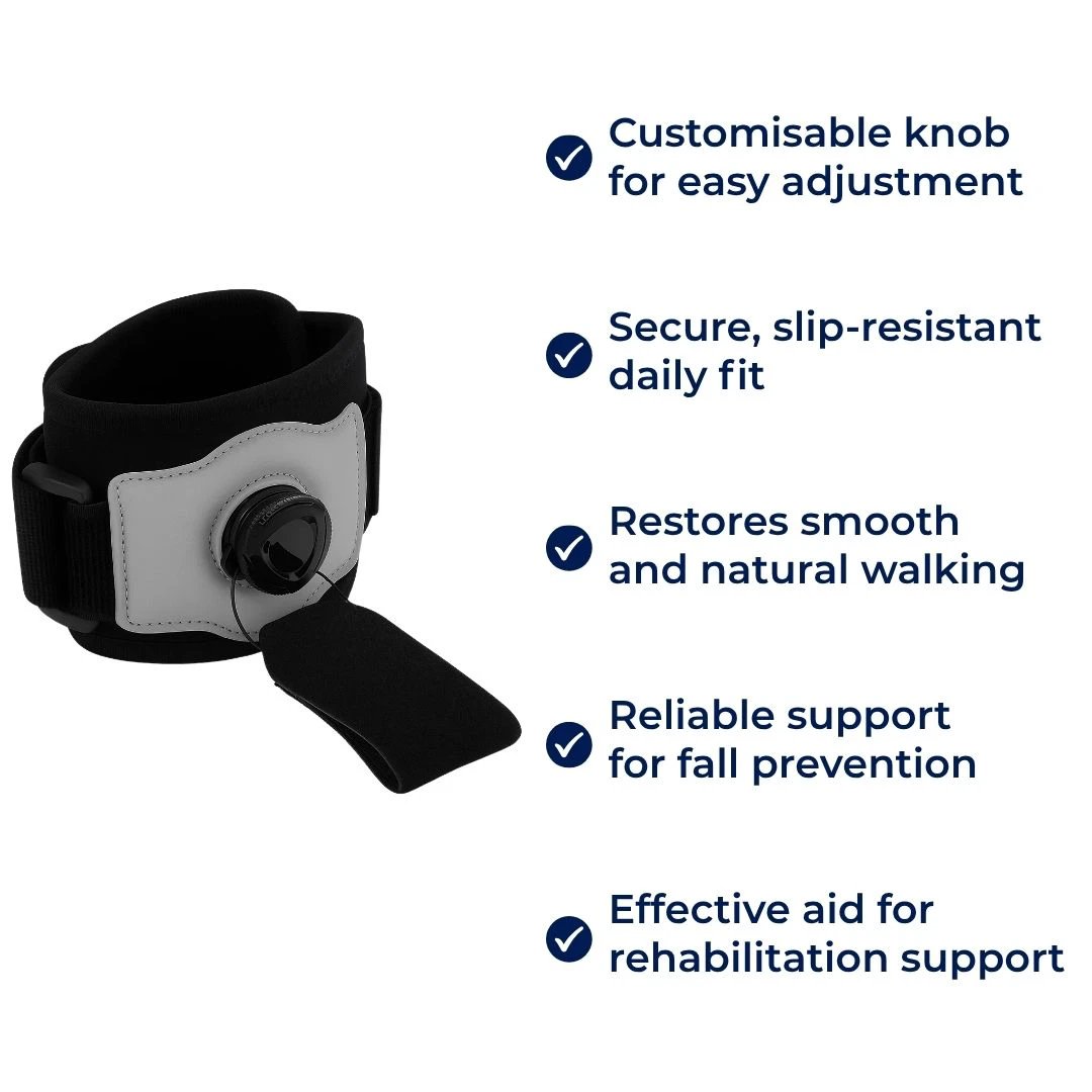 Adjustable AFO Support – Breathable & Lightweight – Prevents Trips – Improves Balance & Walking Confidence Bowlift by Bowlift