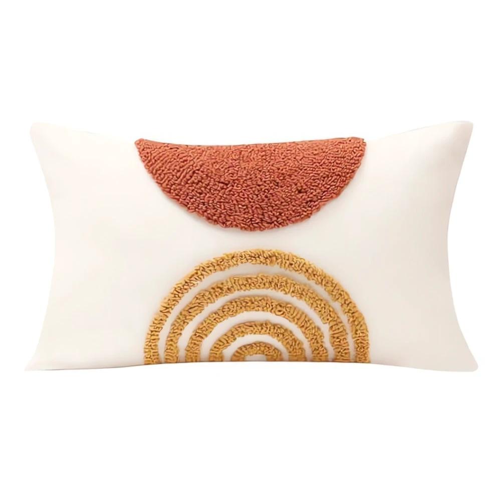 Eden Geometric Embroidery Cushion Cover by Casa & Beyond