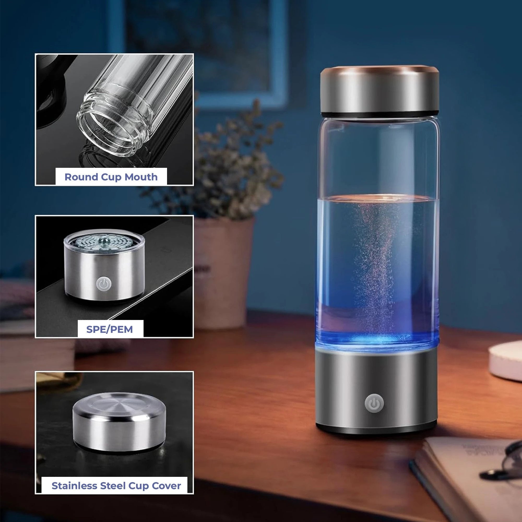 Hydrogen Water Ionizer Bottle – Improves Overall Well-being Bowlift by Bowlift