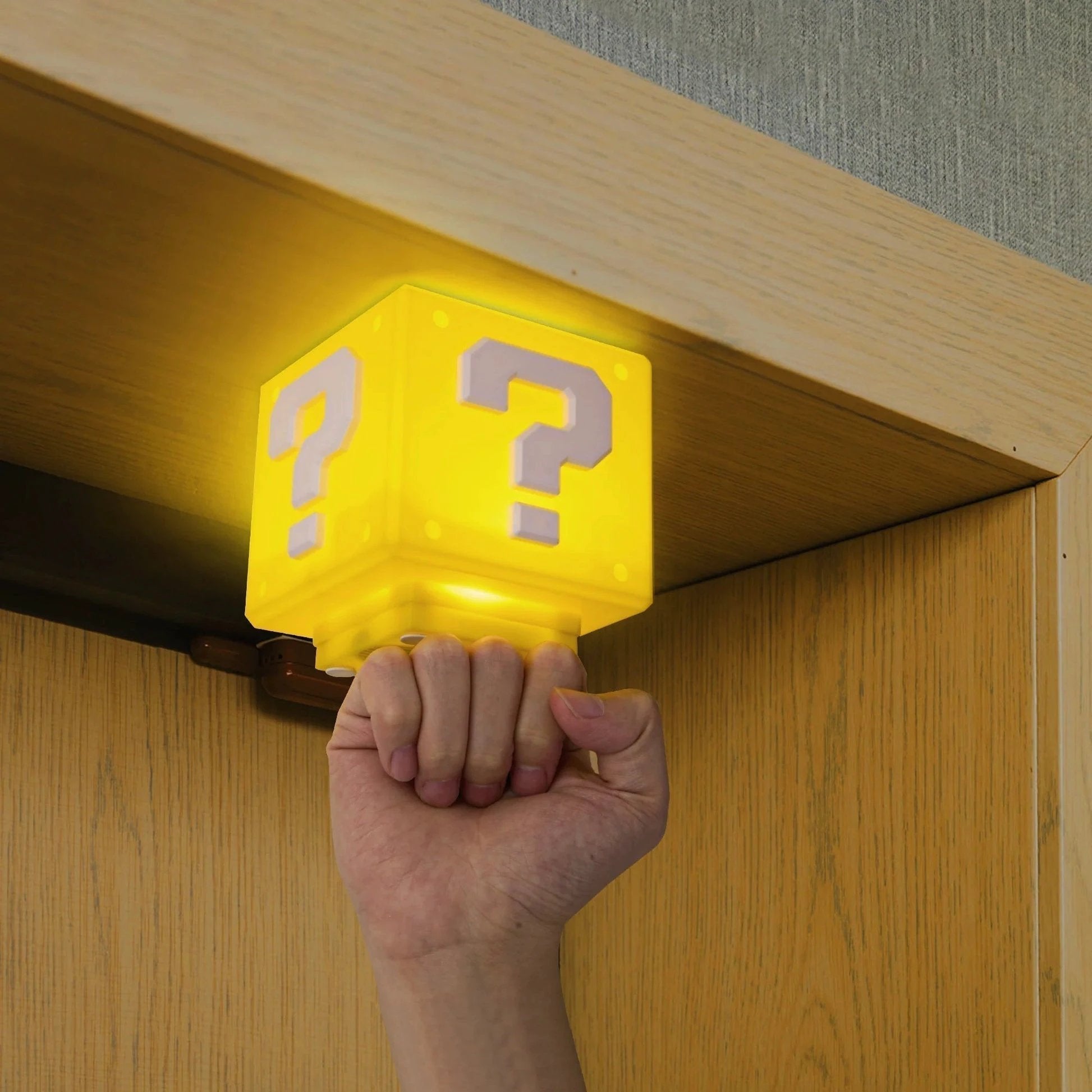 Power-Up Block Night Light - Super Mario-inspired Game Decoration Bowlift by Bowlift