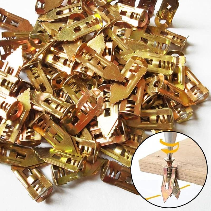 Drywall Expansion Anchors + High Strength Zinc Screws Kit (Pack of 100) by BowLift