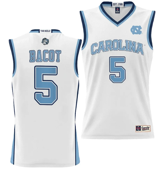 Armando Bacot Jersey #5 UNC Tar Heels NIL College Basketball Lightweight White by My store basketball