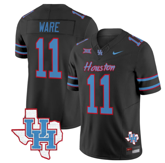 Andre Ware Jersey #11 Houston Cougars Oilers Jersey Inspired Vapor College Football Limited Stitched Black by My Store