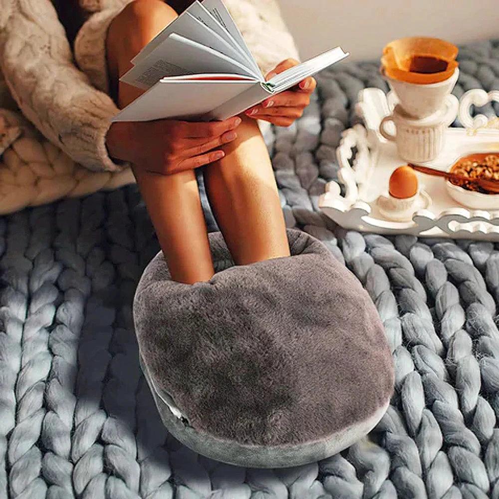 WarmNest XL Electric Foot Warmer – Plush Comfort & Adjustable Heat by BowLift