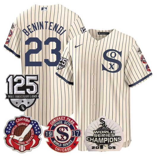 Andrew Benintendi Jersey 23 Chicago White Sox 125th Anniversary World Series Champions Field Of Dream by My Store