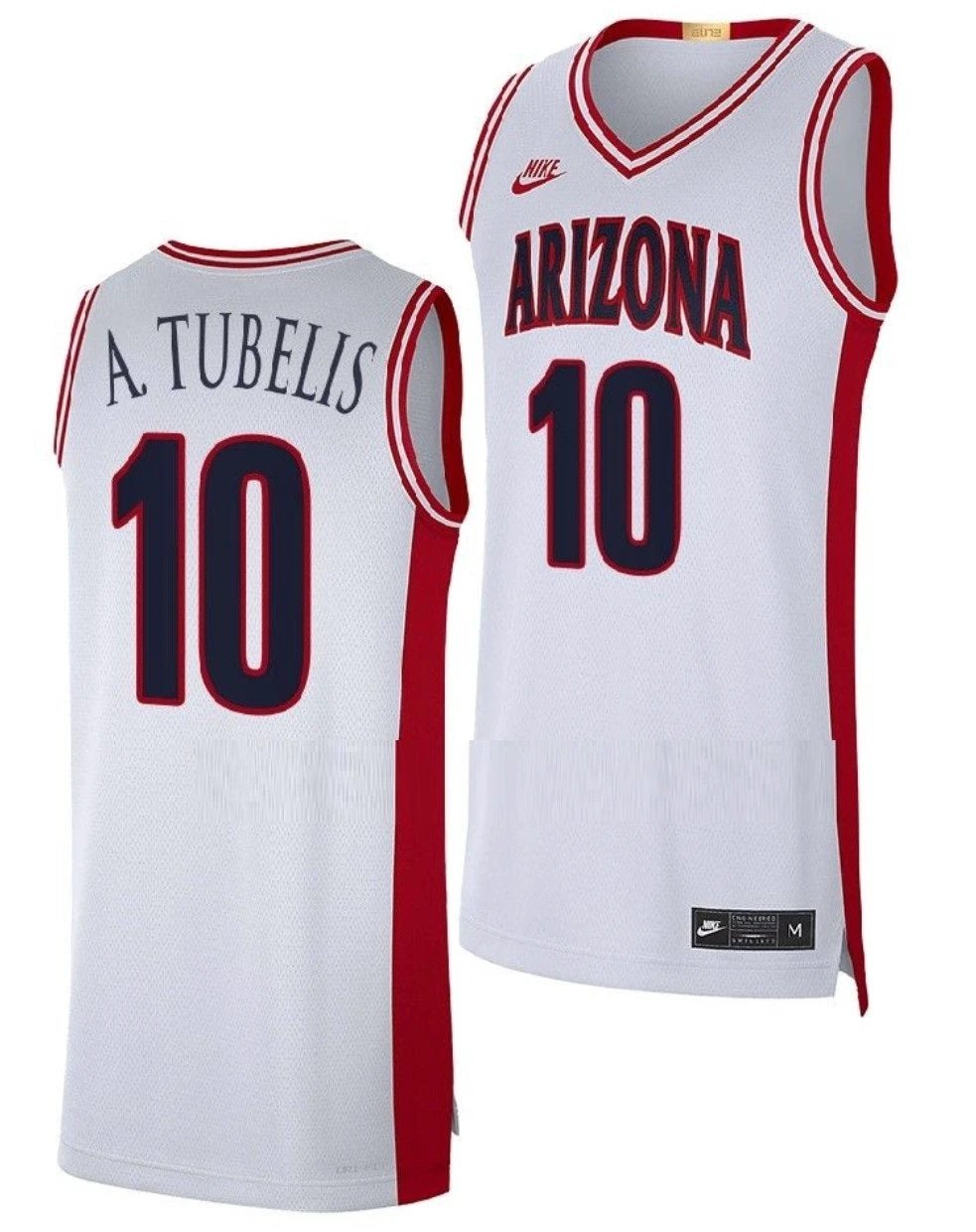 Azuolas Tubelis Jersey Arizona Wildcats College Basketball Limited #10 by My store basketball