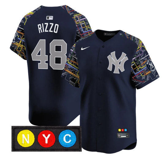 Anthony Rizzo Jersey #48 New York Yankees Subway Style Vapor Premier Limited Stitched by My Store