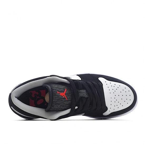 Air Jordan 1 Low Black White Wolf Grey by Air Jordan
