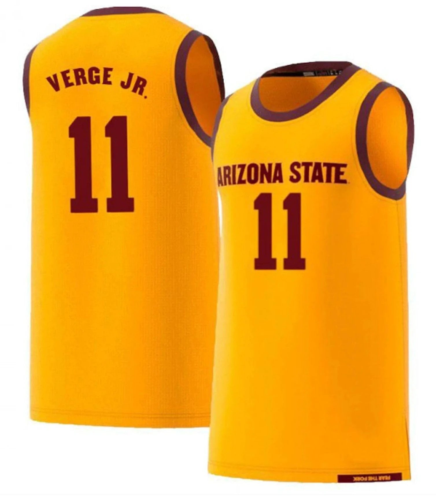 Alonzo Verge Jersey #11 Arizona State Sun Devils College Basketball by My store basketball