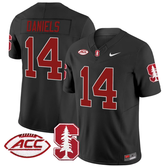 Ashton Daniels Jersey #14 Stanford Cardinal Vapor Limited College Football Stitched Black by My Store